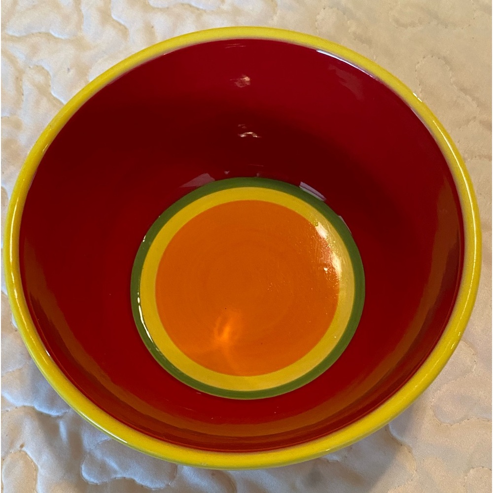 Dansk Caribe Aruba orange china 61/4 inch soup/cereal bowl [1]